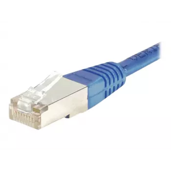 EXERTIS CONNECT Cat.5e F/UTP patch kabel, RJ45, plavi, 0,3 m 857111