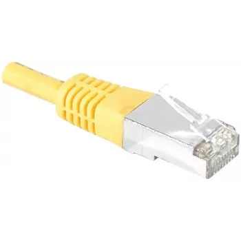 EXERTIS CONNECT Cat.6 S/FTP PiMF patch kabel, žuti, 0,3m, Slim Snagless Boot 856822