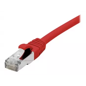 EXERTIS CONNECT Cat. 6A S/FTP patch kabel, 5m, crveni, bez halogena, GRS certificiran, Snagless 854525