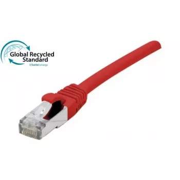 EXERTIS CONNECT RJ45 patch kabel Cat. 6, F/UTP, GRS certificiran, crveni, 0,5 m (854620)