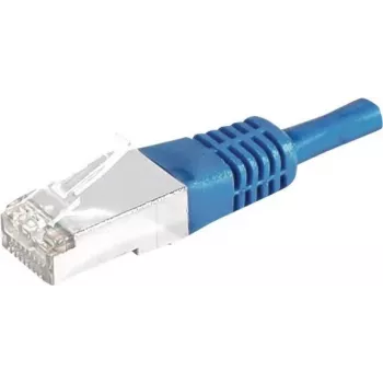 EXERTIS CONNECT Cat.6a F/UTP Patch Cable, 3m, Blue, 10 Gbps, Slim Bend Protection 859521