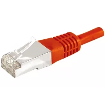 EXERTIS CONNECT Cat.6a F/UTP Patch Cable, Red, 25 m, 10 Gigabit/s, Slim Strain Relief 859542