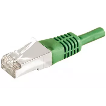 EXERTIS CONNECT CAT 6a F/UTP patch kabel, 0,3 m, zeleni, 10 Gbps, Slim Snagless 859546