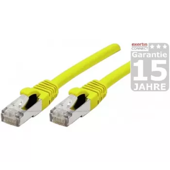 Exertis Connect 858420 Cat6a S/FTP Network Patch Cable, 1 m, Yellow