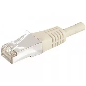 EXERTIS CONNECT Cat.6a F/UTP patch kabel, 20 m, sivi, 10 Gbps, RJ45, slim zaštita savijanja 859511