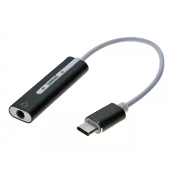 Exertis Connect USB-C to 3.5mm Audio Adapter - 24-pin USB-C Male to Stereo Mini-phone Female (921555)