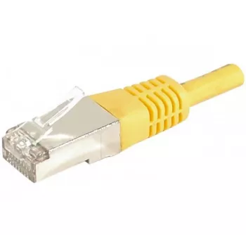 EXERTIS CONNECT Cat.6a F/UTP Patch Cable, Yellow, 2.0 m, 10 Gbps 859565