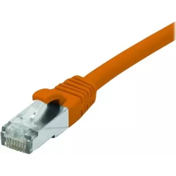 EXERTIS CONNECT 858529 Cat 6A S/FTP Patch Cable, 0.15 m, Orange, Slim Boot