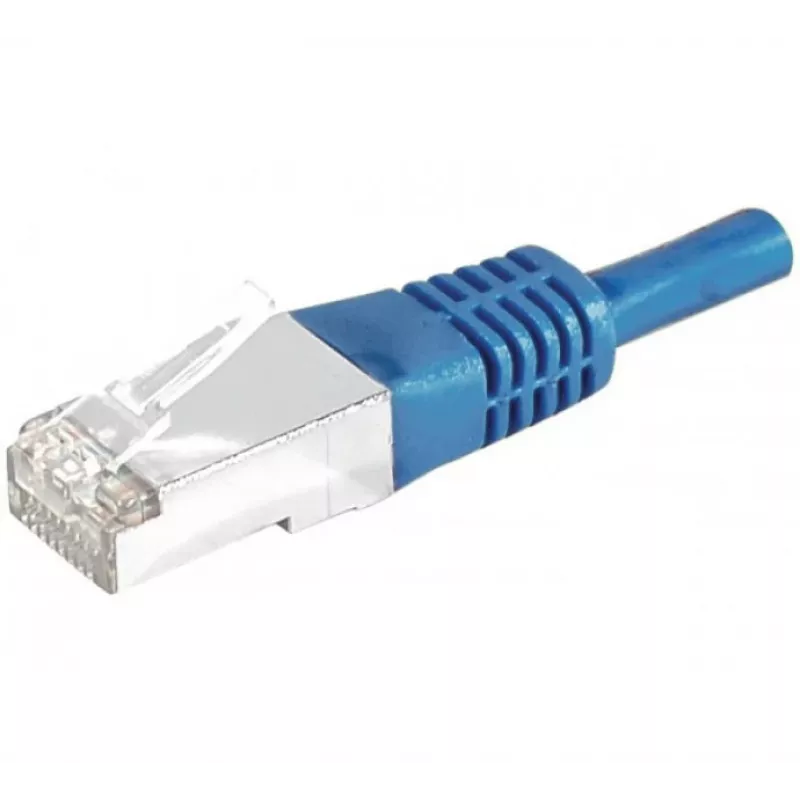 EXERTIS CONNECT Cat.6A S/FTP patch kabel, 1m, plavi 858316