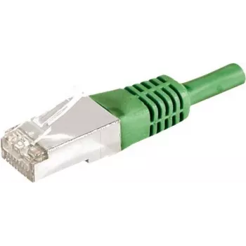 EXERTIS CONNECT 859553 Cat.6a F/UTP Patch Cable, 7.5 m, Green, 10 Gbps, Slim Boot