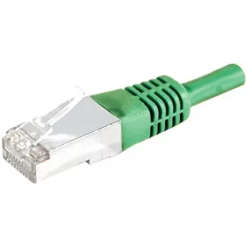 EXERTIS CONNECT Cat.6A S/FTP Patch Cable, 0.5 m, Green 858345