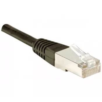 EXERTIS CONNECT Cat5e F/UTP patch kabel, RJ45, crni, 0,3 m 857120