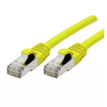 EXERTIS CONNECT 858418 Cat 6A S/FTP patch kabel, 0,3 m, žuti, Slim Boot