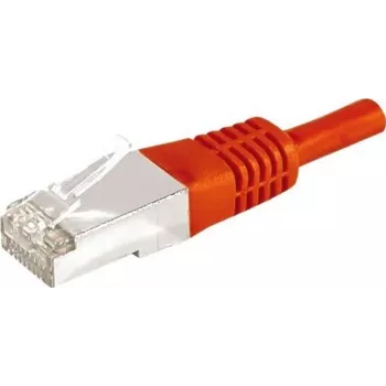 EXERTIS CONNECT CAT.6a F/UTP patch kabel, crveni, 20 m, 10 Gbps, RJ45, Slim Strain Relief 859541