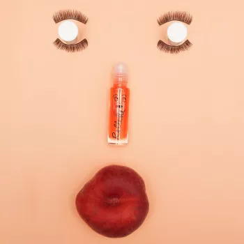 Nailmatic Kids Roll-On Lip Gloss Peach 6.5ml - Moisturizing Vegan Children's Lip Gloss with Apricot Oil and Vitamin E