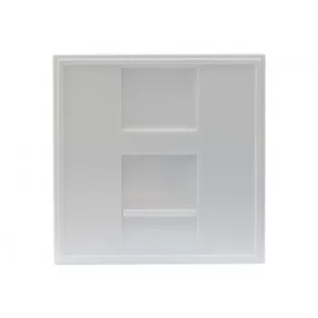 EXERTIS CONNECT Dexlan umetak središnje ploče 45 x 45 mm za 1 Keystone modul, signalno bijeli RAL 9003 (911722)