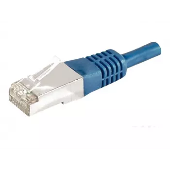 EXERTIS CONNECT Cat.6a F/UTP patch kabel, 0,5 m, plavi, 10 Gbps 859517