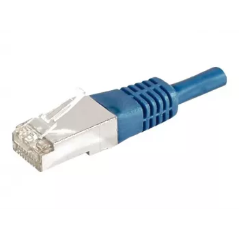 EXERTIS CONNECT 859522 Cat.6a F/UTP patch kabel, 5 m, plavi, 10 Gbps, Slim Boot