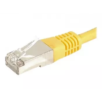EXERTIS CONNECT Cat.6a F/UTP patch kabel, žuti, 0,5 m, 10 Gbps 859562