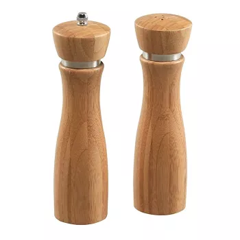Kesper set mlinaca za sol i papar, prirodno drvo, keramički mehanizam, podesivo grubo-fino, 18 cm