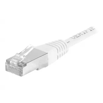 EXERTIS CONNECT Cat.6a F/UTP patch kabel, 15 m, bijeli, 10 Gbps, Slim Snagless Boot 859585