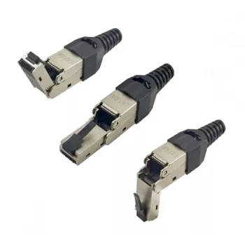 EXERTIS CONNECT RJ45 utikač za terensku montažu, Cat.6A, STP, podesivi kut (920822)