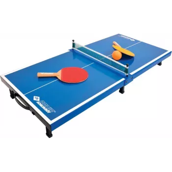 DONIC SCHILDKRÖT Mini stolnoteniski stol set, plavi, sklopivi, 68 x 33 x 9 cm, s 2 reketa, mrežicom, 2 loptice 838576