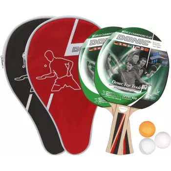 DONIC SCHILDKRÖT stolnoteniski set Top Team 1016,00cm (400) - 2 reketa Top Team 400, 3 loptice 788495