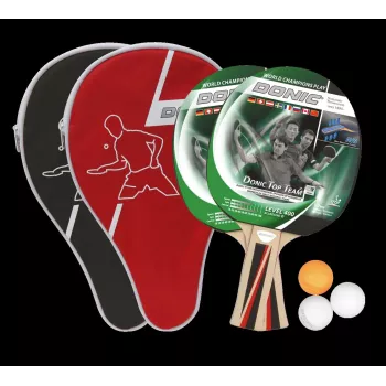 DONIC SCHILDKRÖT stolnoteniski set Top Team 1016,00cm (400) - 2 reketa Top Team 400, 3 loptice 788495