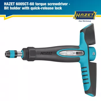 Hazet 6005CT-60 odvijač s momentom 1-6 Nm DIN EN ISO 6789-2:2017