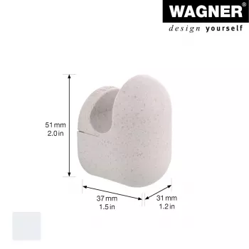 Wagner design yourself PILL zidna kuka, siva, 1 kuka, vijčana montaža, plastika 17041321