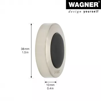 Wagner design yourself EH 5140 zidni graničnik vrata, vijak ili ljepilo, cinkov lijevani metal i puna guma (15514011)