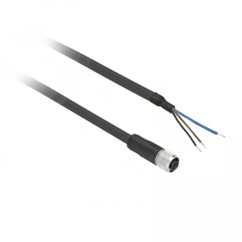 TMSS GERMANY Telemechanique Sensors M12 utičnica ravna 5-polna 5 m PVC senzorski kabel XZCP0566L5