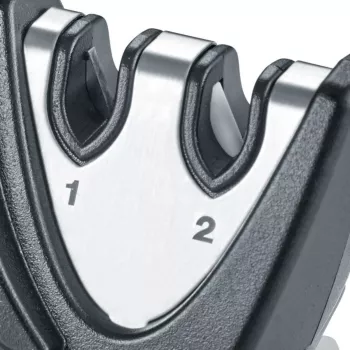 GRAEF Piccolo ručni oštrač noževa, set od 12 komada s izložbenim stalkom, kut 20°, crni