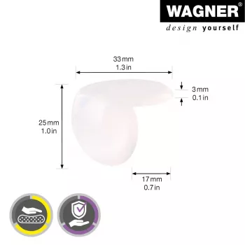 Wagner design yourself EH 2135 zaštita kutova, plastika, Ø 3,5 cm, 4 kom. (15213599)