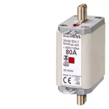 Siemens SENTRON NH uložak osigurača, veličina NH00, gG, 100 A, 500 V AC / 250 V DC, nožasti kontakti 3NA68307