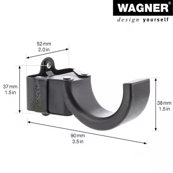 Wagner design yourself zidna kuka WH 2097 s 1 kukom, crna, 1 kom. 15209711