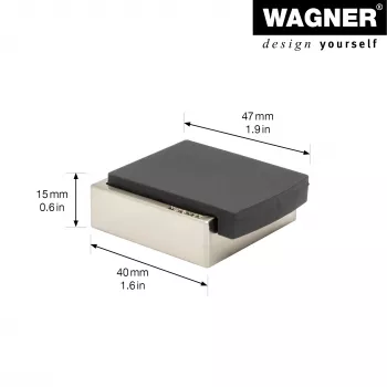 Wagner design yourself EH 5159 zidni graničnik za vrata, vijak ili ljepilo, cink tlačni lijev i puna guma (15515911)