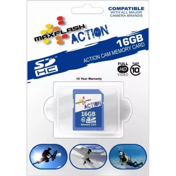 MEMORYSOLUTION MAXFLASH 8GB Action SDHC Card Class 10, Retail SD8GHCCL10M-R