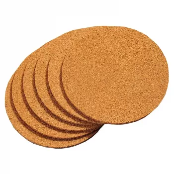 KESPER set podmetača od prirodnog pluta, 6-dijelni, kvadratni, otporan na toplinu, 100x100x5 mm, ekološki