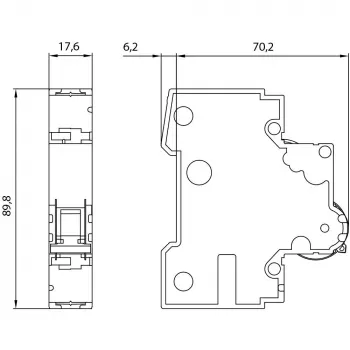 Siemens 5SY5104-6 zaštitni prekidač strujnog kruga 4 A, 1-polni, B-karakteristika, 6 kA, 230/400 V AC