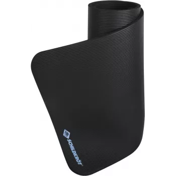SCHILDKROT Fitness Mat 15 mm Black Non-Slip NBR 183x61 cm with Carrying Strap 960160