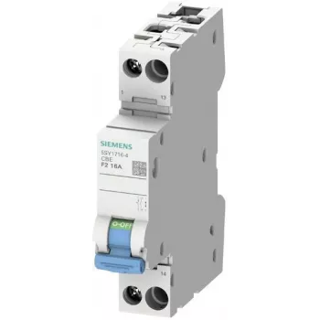 Siemens 5SY17044 SENTRON 5SY zaštitni prekidač strujnog kruga, 1-polni, C, 4 A, 72 V DC, 10 kA, plombiran