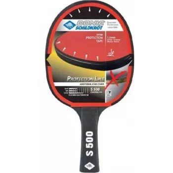 DONIC SCHILDKRÖT Protection Line S500 reket za učenje stolnog tenisa, crno-crveni, Jade Smooth presvlaka 713055