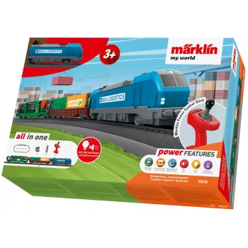 Märklin 29349 H0 početni set kontejnerske logistike s dizelskom lokomotivom serije 232 i 3 vagona za prijevoz kontejnera