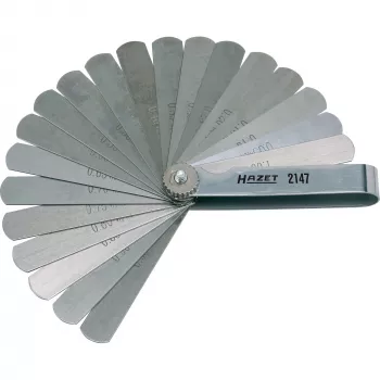 HAZET 2147 mjerač zračnosti, 13 listova, 0,05-1,00 mm, metrički