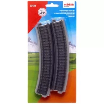 Märklin World 23130 H0 set od 6 zakrivljenih plastičnih kolosijeka