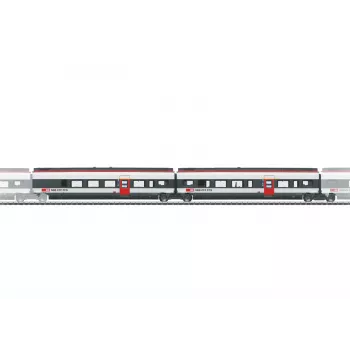 Märklin 043453 H0 SBB Giruno set dodatnih vagona, 2 dijela, epoha VI, AC, LED unutarnja rasvjeta
