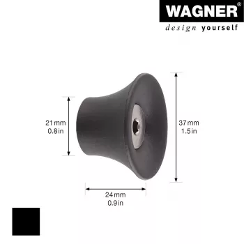Wagner design yourself TULIP kuka za garderobu GH 0301, 1 kuka, crna 17030121