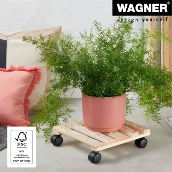 WAGNER design yourself Plant Roller GH0646 Square Wood Motif 29 x 8 cm 20064601